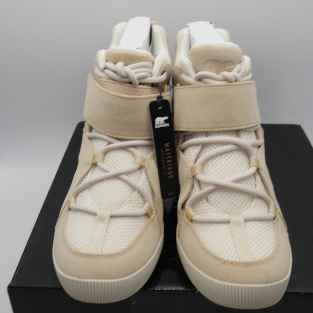NEW Sorel Women's 8.5 Out N About Sport Wedge Bootie Chalk/ Sand Beige Tan - Picture 5 of 8